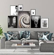 Black And White Gallery Wall Set Black And White Gallery Wall Art Set Set Of 7 Printable Art Prints This Black And White Gallery Wall Art Bun Gallery Wall Art Set Gallery Wall Set Living Decor