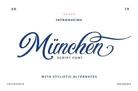 Munchen Script Font Lettering Script Fonts Lettering Fonts