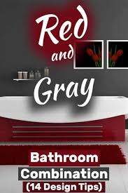 Product title 3pc rock red banded polar design bathroom bath mat. 27 Red And Gray Bathroom Ideas That Will Inspire You Home Decor Bliss