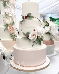 The Pretty Sugar Cake Company Weddings Celebrations Cupcakes Custom Made Cookies Blush Wedding Cakes Floral Wedding Cakes Modern Wedding Cake