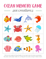 Oceans Memory Games For Kids Download Free Printables In 2020 Memory Games Printable Games For Kids English Games For Kids