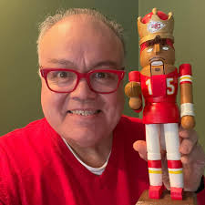 I cut this wood portrait of our QB