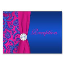 Images Of Royal Blue And Hot Pink Wedding Invitations Monogram Cobalt And Fuchsia Da Hot Pink Wedding Invitations Pink Wedding Invitations Royal Blue Wedding