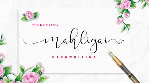 Mahligai family consisting of 2 fonts. Mahligai Script Fontesk