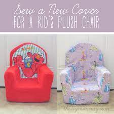 Shop for dining chair covers in slipcovers. Sew A New Cover For A Plush Kid S Chair The Diy Mommy