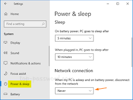 Prevent Windows 10 From Disconnecting Network During Sleep | Password  Recovery