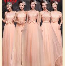Find More Information About Peach Brideamaid Dresses Long Lace Fabric Lace Up Party Dresses Cheap Bridesmaid Dresses Un Vestidos De Novia Boda Damas De Honor