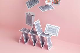 Check spelling or type a new query. Free Photo House Of Cards Falling On Pink Background