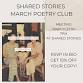 March Poetry Book Club event in Caldwell, ID