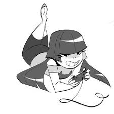 M A Y U M I N O S E On Instagram Glitchtechs Is Up On Netflix Today Big Thanks To Rrrrobles Danmi In 2020 Artist Sketches Character Design My Drawings