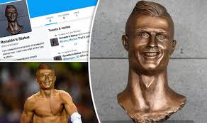 The statue, pictured below, depicts ronaldo in some. Cristiano Ronaldo Statue Shocking Bust Is Savagely Trolled Online Football Sport Express Co Uk