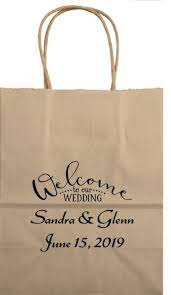 8 X 10 Kraft Wedding Welcome Gift Bags Personalized Wedding Welcome Gifts Wedding Gift Bags Personalize Bag