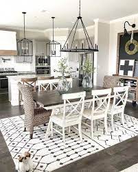 Eat In Kitchen With This Understated Table Featuring A Clean Lined Rubberwood Paintho Farmhouse Dining Room Trendy Farmhouse Kitchen Farmhouse Kitchen Tables