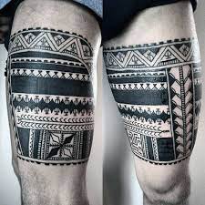 60 Tribal Leg Tattoos For Men Cool Cultural Design Ideas Leg Tattoos Leg Tattoo Men Tattoos For Guys