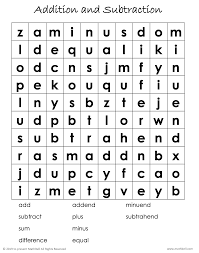 Word search puzzles can help with spelling and concept retention, especially when as new math topics are introduced at various grade levels. Math Word Search Puzzles