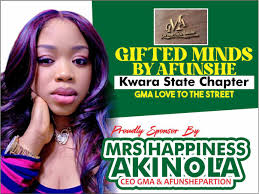 Appreciation for Support to Kwara State Chapter by Gifted Minds by Afunshe