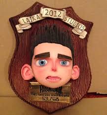 PARANORMAN RP 3D Faces collection with plaque Used in Movie RARE  Interchangeable