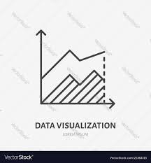 Financial Analysis Flat Logo Area Chart Graph