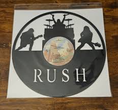 RUSH VINYL LASER CUT RECORD ART CARESS OF STEEL MACHINE CUT ALBUM GREAT  FRAMED
