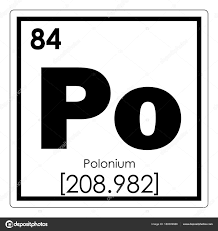 Polonium Chemical Element Stock Science Symbols Chemical Elements Periodic Table Chemical