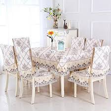 5 7 Piece Luxury Table Cloth Set Lace Tablecloth Chair Cover For Dining Room Table Cover Table Linen 130x180 150x20 Dining Table Cloth Luxury Table Table Cloth