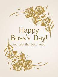 Boss's day 2020 oct 16». You Are The Best Boss S Day Card Birthday Greeting Cards By Davia