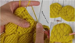 Son Moda Ahududu Modelinden Bayan Bere Yapimi Nazarca Com Orgu Desenler Tig Desenleri