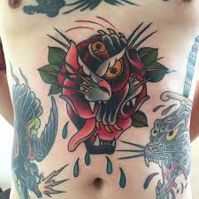 While his inked portfolio portrays an eclectic array of subject matter, he is often commissioned to create reproductions of the classics, with the great wave off kanagawa by hokusai remaining a popular request among his clients. Deconstructed Panther And Rose Tattoo Tattoogrid Net