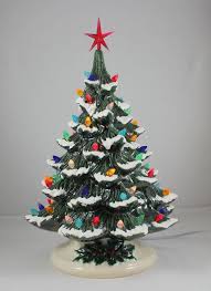 19 Christmas Tree W Snow Holly Base By Artsonfireplano On Etsy 112 98 Christmas Tree Painting Vintage Ceramic Christmas Tree Christmas Tree