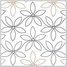 Dainty Lady Floral Quilting Pantograph Pattern From Apricot Moon Designs Free Motion Quilting Patterns Machine Quilting Patterns Quilting Designs
