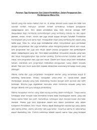 Check spelling or type a new query. 3 Komponen Seni Dalam Pendidikan Dalam Pengajaran Dan Pembelajaran Masa Kini