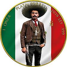 Not on label (la revolución de emiliano zapata). Power Coin Emiliano Zapata Revolution Libertad Vergoldet 1 Oz Silber Munze Mexico 2019 Amazon De Spielzeug