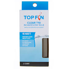 Top Fin Clear T10 Incandescent Aquarium Light Bulbs 2 Pack Fish Lights Petsmart