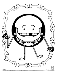 Feel free to print and color from the best 39+ brush your teeth coloring page at getcolorings.com. Free Skeleton Coloring Page Sarah Pecorino Illustration