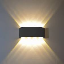 84 list list price $19.65 $ 19. Amazon Com Flydeer Modern Wall Sconce Lights 8w Led Room Wall Lights Up Down Aluminium Wall Lighting Lamps For Living Room Bedroom Corridor Black Warm Light Home Improvement