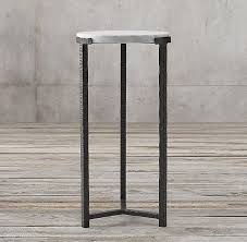 Cannon Forged Iron Round Cocktail Side Table Side Table Table Forged Iron