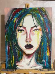 Art work done by 15 years old daughter >Acrylic