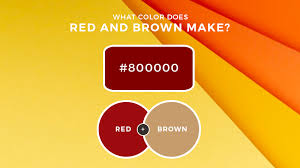 For making the brown color, firstly you've to mix the yellow color with the blue color as a beginning. Red And Brown Mixed What Color Does Red And Brown Make