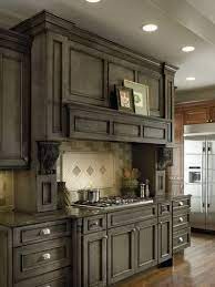Blue Gray Stained Cabinets Instead Of Paint Am I Crazy Stained Kitchen Cabinets Rustic Kitchen Cabinets Staining Cabinets