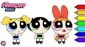 Digital Coloring Of The Powerpuff Girls Bubbles Coloring Book Page Blossom Coloring Book Page Butte Coloring Books Blossom Bubbles And Buttercup Coloring Pages