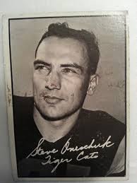 1961 Topps CFL Football #55 Steve Oneschuk