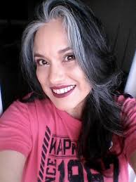 Many women are shy of their first gray hairs and try to cover them up with permanent dyes. Hair With Silver Streaks Novocom Top