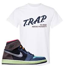 Have an air jordan i? Air Jordan 1 Retro High Og Bio Hack T Shirt White Trap To Rise Ab Cap Swag