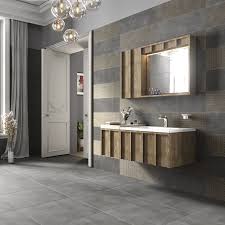 Sakin Beton Goruntusu Veren Sia Serisi Antrasit Ve Inci Renk Secenekleriyle Monokrom Bir Etki Yaratiyor Modern Banyo Tasarim Banyo