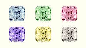 It then either leaves the diamond as white light, called brightness, or it divides into the spectral colors of the rainbow: Complete Guide To Colored Diamonds Expert Advice