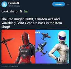 Последние твиты от fortnite (@fortnitegame). Fortnite News On Twitter Epic Games Just Spoiled The Item Shop For The Second Day In A Row