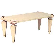Marble travertine dining table / show room table. French Travertine Marble Coffee Table