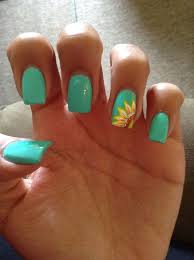 Last time i went to a nail place to have them removed some chinese guy just shoved another fake nail under the. Easy And Fun Spring Nail Designs Sunflower Nail Art Icycrafts