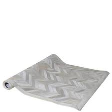 Vidaxl teppich echtes kuhfell patchwork 160x230cm grau weiß lederteppich. Langlicher Grauer Kuhfell Teppich Mit Zick Zack Muster Creme Beige Eckig