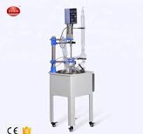 F-10L Single Layer Glass Reactor (Round Flask Reactor) Distillation  Apparatus